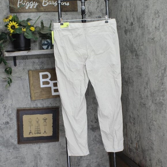 NWT All In Motion Snap Button Zip Front Commuter Pants Light Taupe Brown 36x30 - Picture 5 of 9